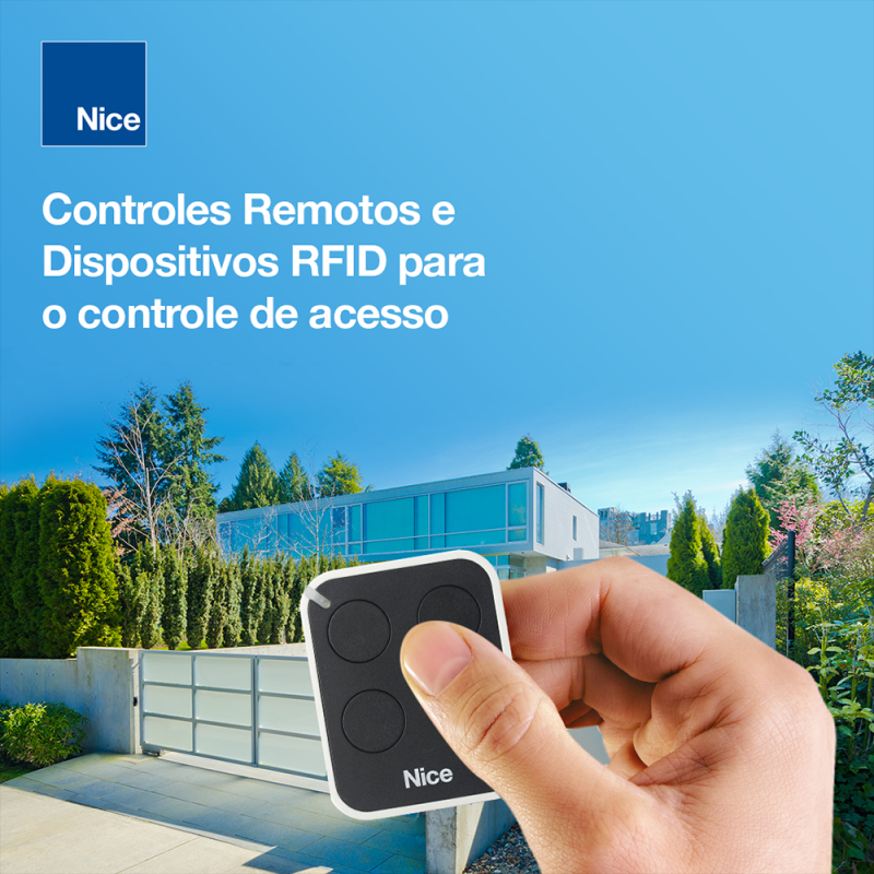 Controle Remoto Transmissor Linear-hcs Tx 4 Botões Cinza Era ONE Nice