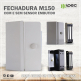 Fechadura Magnética m150 SEM sensor Branco Ipec