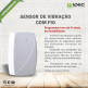 Sensor de vibração com fio branco Ipec